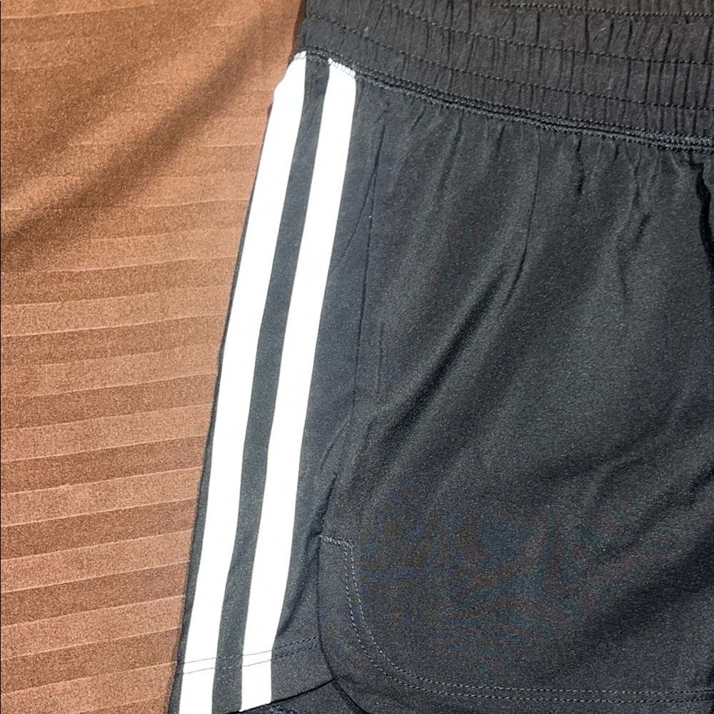 Adidas Classic Black Athletic Pacer Shorts NWT - Picture 4 of 12